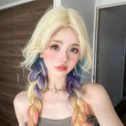 L - email Wig Multicolor Mix Gradient Curly Lolita Wig - lemailwigs