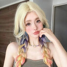 L - email Wig Multicolor Mix Gradient Curly Lolita Wig - lemailwigs