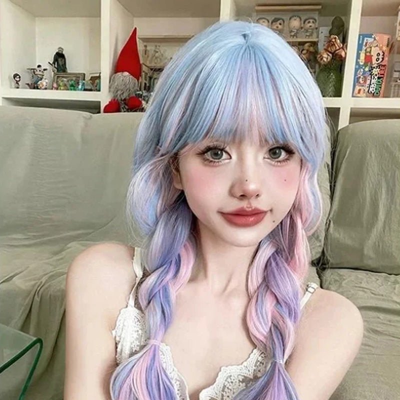 L - email Wig Multicolor Mix Lolita 68cm Wig - lemailwigs