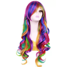 L - email Wig My Little Pony Rainbow Dash Colorful Halloween Cosplay Wig - lemailwigs