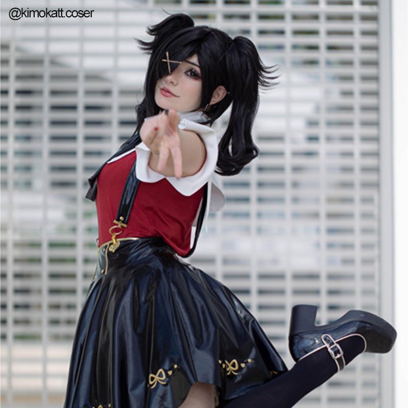 L - email Wig Needy Streamer Overload Ame - chan Dress Cosplay Costume Wig Set - lemailwigs