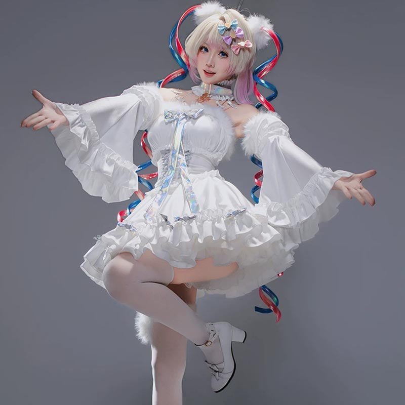 L - email Wig Needy Streamer Overload KAngel Cosplay Costume - lemailwigs
