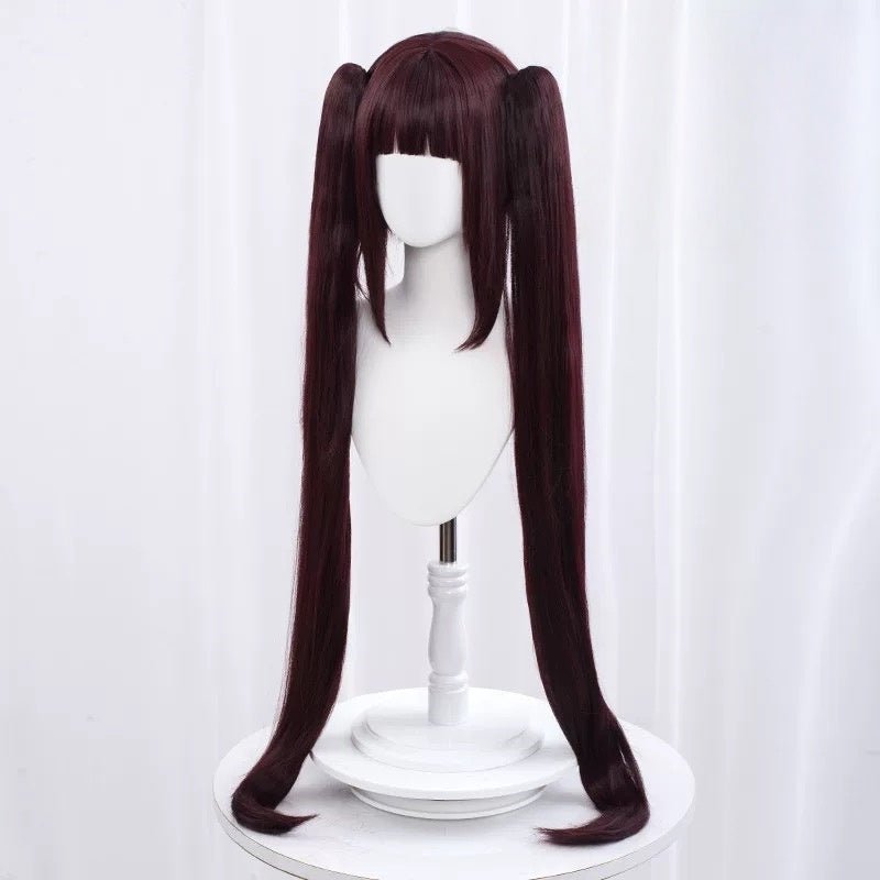 L - email Wig NEKOPARA Chocola Vanilla 100cm Cosplay Wig - lemailwigs