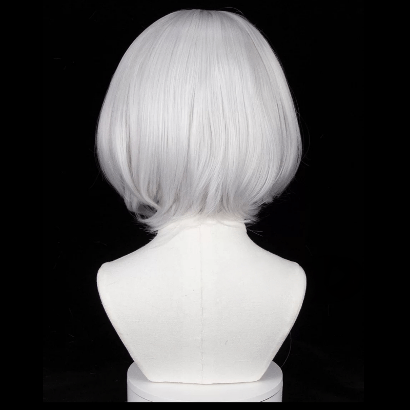 L - email Wig Nier Automata 2B White Short Wig - lemailwigs