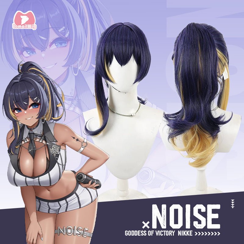 L - email Wig NIKKE: Goddess of Victory Noise Mixed Cosplay Wig - lemailwigs