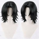 L - email Wig ONE PIECE Portgas D. Ace Black Green 35cm Halloween Cosplay Wig - lemailwigs