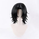 L - email Wig ONE PIECE Portgas D. Ace Black Green 35cm Halloween Cosplay Wig - lemailwigs