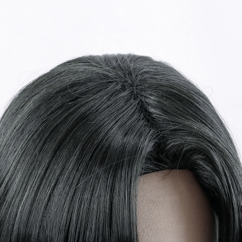 L - email Wig ONE PIECE Portgas D. Ace Black Green 35cm Halloween Cosplay Wig - lemailwigs