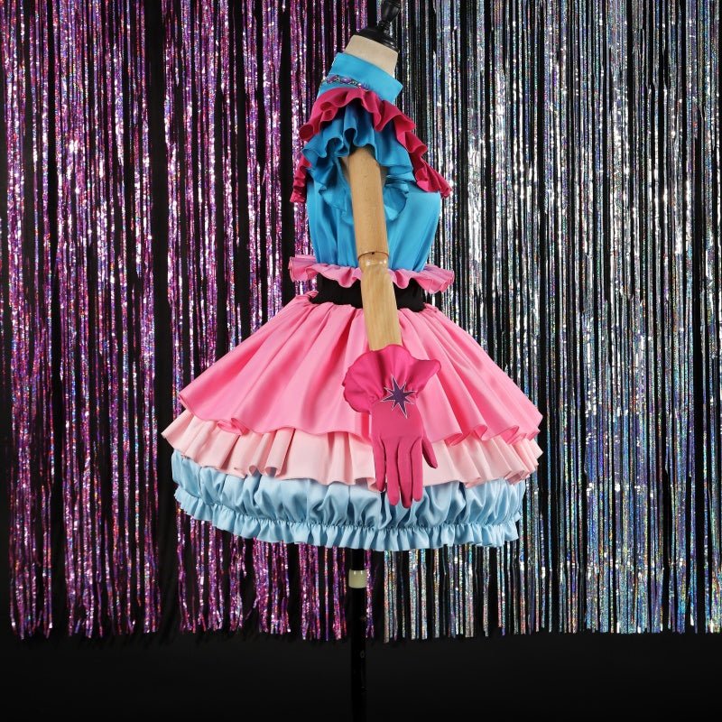 L - email Wig Oshi no Ko Ai Hoshino Season 3 Pink Blue Cosplay Costume - lemailwigs