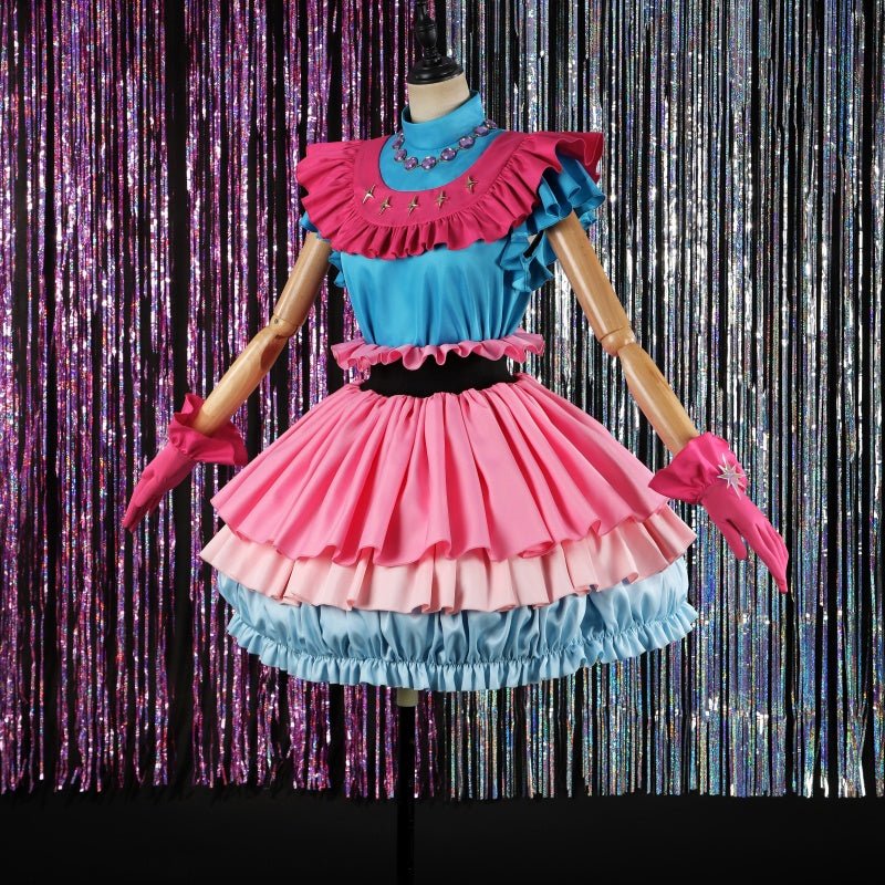 L - email Wig Oshi no Ko Ai Hoshino Season 3 Pink Blue Cosplay Costume - lemailwigs