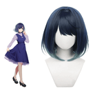L - email Wig Oshi no Ko Akane Kurokawa Blue Green Shorts Cosplay Wig - lemailwigs