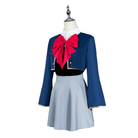 L - email Wig Oshi no Ko Ruby Hoshino Blonde Mixed Red Cosplay Costume And Wig Full Set - lemailwigs