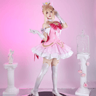 L - email Wig Overwatch Juno Magical Girl Cosplay Costume - lemailwigs