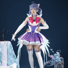 L - email Wig Overwatch Kiriko Magical Girl Cosplay Costume - lemailwigs