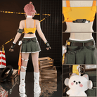 L - email Wig Overwatch Mercy Girl Group Collab Cosplay Costume - lemailwigs