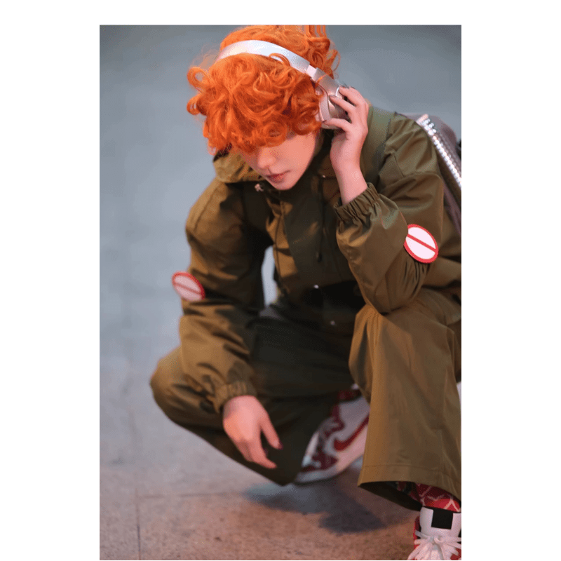 L - email Wig Panty & Stocking With Garterbelt Brief Green Costume Halloween Cosplay Costume - lemailwigs