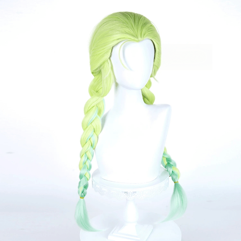 L - email Wig Panty & Stocking with Garterbelt Gunsmith Bitch 75cm Double Braids Cosplay Wig - lemailwigs