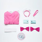 L - email Wig Panty Stocking with Garterbelt Panty Anarchy Sweets Paradise Maid Outfit Cosplay Costume - lemailwigs