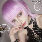 L - email Wig Panty & Stocking with Garterbelt Polyester Polyurethane Blue Pink Cosplay Wig - lemailwigs