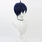L - email Wig Persona 3 Makoto Yuki Dark Blue Halloween Cosplay Wig - lemailwigs