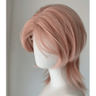 L - email Wig Pink Gold 38cm Short Font Lace Wig - lemailwigs