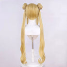 L - email Wig Pretty Soldier Sailor Moon 95cm Cream Yellow Cosplay Wig - lemailwigs