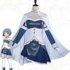 L - email Wig Puella Magi Madoka Magica Sayaka Miki Full Set Halloween Cosplay Costume And Cosplay Wig - lemailwigs