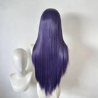 L - email Wig Purple Lace Front 75cm Long Straight Wig - lemailwigs