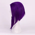 L - email Wig Teen Titans Raven Purple Short Halloween Cosplay Wig - lemailwigs