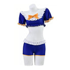 L - email Wig Uma musume: Pretty Derby Daiwa Scarlet Swimsuit Cosplay Costume - lemailwigs