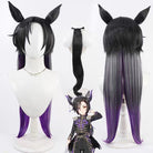 L - email Wig Umamusume: Pretty Derby Air Shakur Mixed Color Long Tail And Ears Halloween Cosplay Wig - lemailwigs