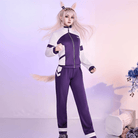 L - email Wig Umamusume: Pretty Derby Cinderella Gray Oguri Cap Halloween Cosplay Costume And Wig Full Set - lemailwigs