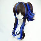 L - email Wig Umamusume: Pretty Derby Daitaku Helios Blown Blue Ears And Tail Cosplay Wig - lemailwigs