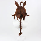 L - email Wig Umamusume: Pretty Derby Epiphaneia Brown Cosplay Wig Tail - lemailwigs