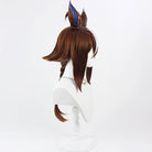 L - email Wig Umamusume: Pretty Derby Epiphaneia Brown Cosplay Wig Tail - lemailwigs