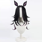 L - email Wig Umamusume: Pretty Derby Fenomeno Black Purple Tail And Ears Halloween Cosplay Wig - lemailwigs