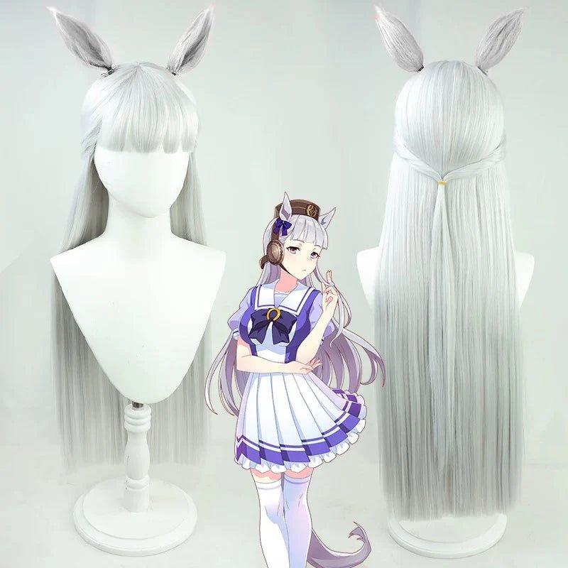 L - email Wig Umamusume: Pretty Derby Gold Ship Treasure Academy Halloween Cosplay Costume And Wig Full Set - lemailwigs