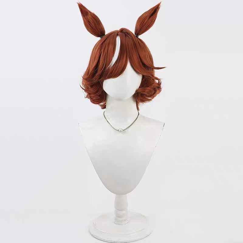 L - email Wig Umamusume: Pretty Derby Haiseiko Ears And Tail Halloween Cosplay Wig - lemailwigs