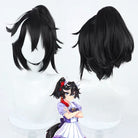 L - email Wig Umamusume: Pretty Derby Katsuragi Ace Black 40cm Halloween Cosplay Wig - lemailwigs