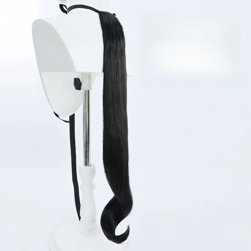 L - email Wig Umamusume: Pretty Derby Kitasan Black Double Braids Cosplay Wig - lemailwigs