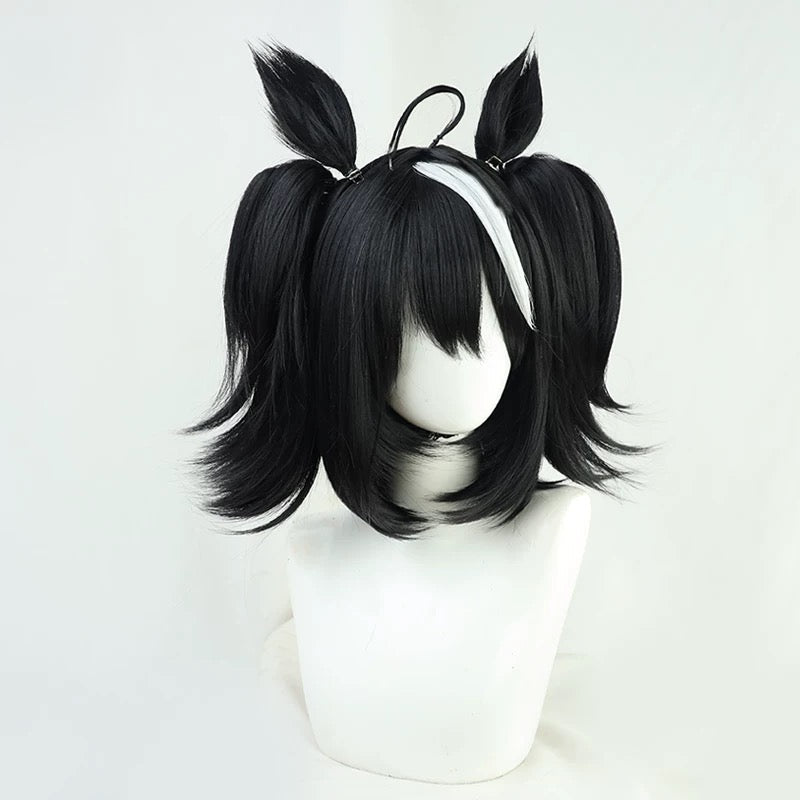 L - email Wig Umamusume: Pretty Derby Kitasan Black Double Braids Cosplay Wig - lemailwigs