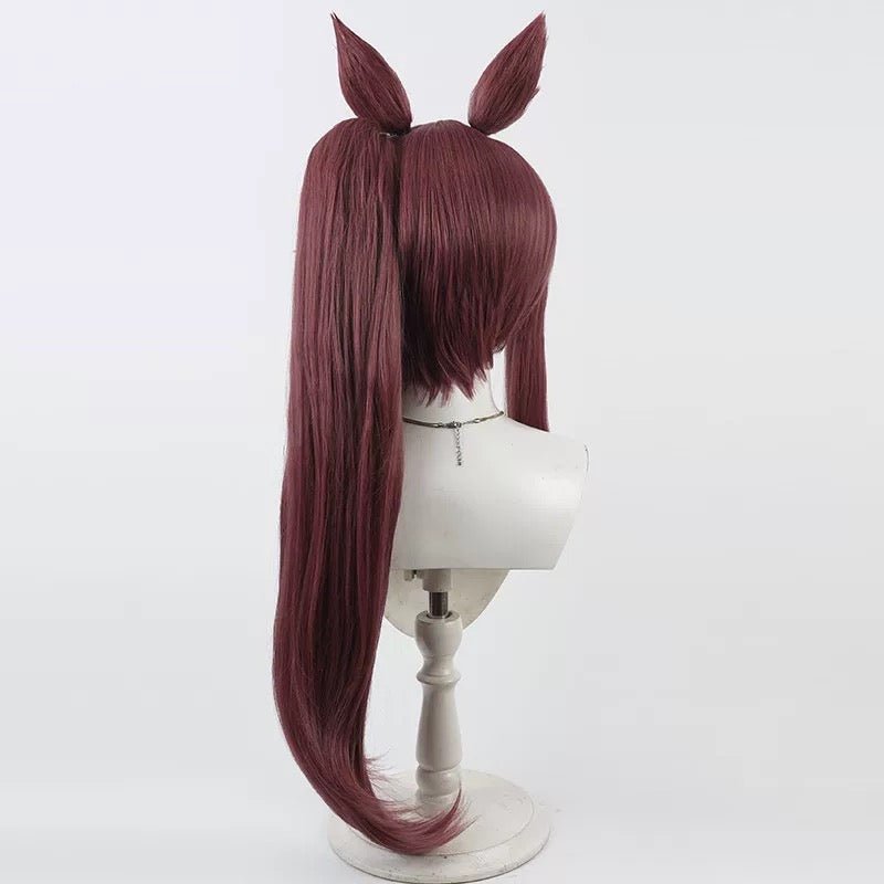 L - email Wig Umamusume: Pretty Derby Lucky Lilac Brown Ear And Tail Cosplay Wig - lemailwigs