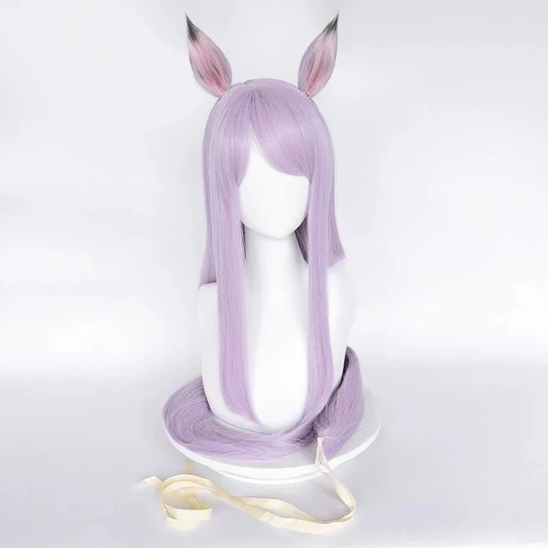L - email Wig Umamusume: Pretty Derby Mejiro McQueen Halloween Cosplay Costume And Wig Full Set - lemailwigs