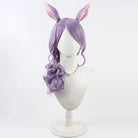 L - email Wig Umamusume: Pretty Derby Mejiro McQueen Purple Curly 50cm Cosplay Wig - lemailwigs