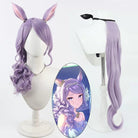 L - email Wig Umamusume: Pretty Derby Mejiro McQueen Purple Curly 50cm Cosplay Wig - lemailwigs