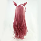 L - email Wig Umamusume: Pretty Derby Mihono Bourbon Pink Long Halloween Cosplay Wig - lemailwigs