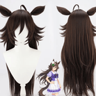 L - email Wig Umamusume: Pretty Derby Mr. C.B. Brown 85cm Ears And Tail Halloween Cosplay Wig - lemailwigs