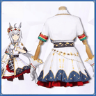 L - email Wig Umamusume: Pretty Derby Oguri Cap Christmas Halloween Cosplay Costume And Wig Full Set - lemailwigs