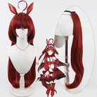 L - email Wig Umamusume: Pretty Derby Red Desire Ears And Tail Cosplay Wig - lemailwigs