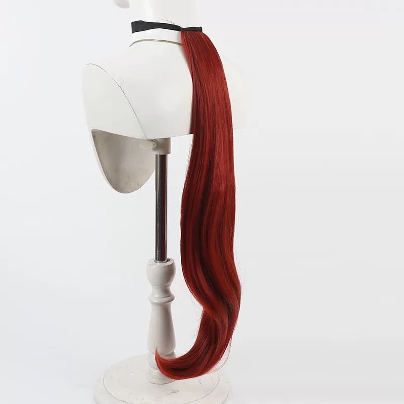 L - email Wig Umamusume: Pretty Derby Red Desire Ears And Tail Cosplay Wig - lemailwigs